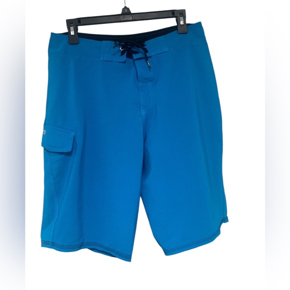 Quiksilver Vibrant Blue Board Shorts 38 GUC - Picture 1 of 6